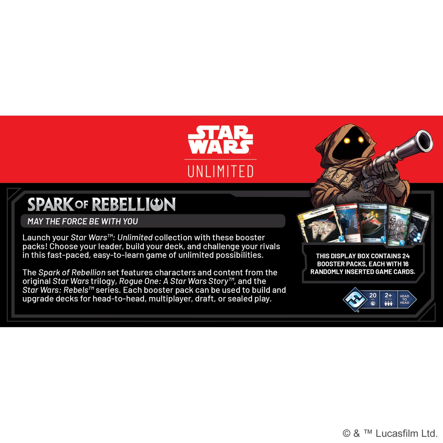 Star Wars: Unlimited - Spark of Rebellion Booster Display (Pre Order - April Restock)