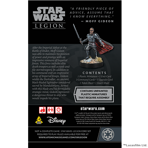 Star Wars: Legion - Moff Gideon Commander Expansion