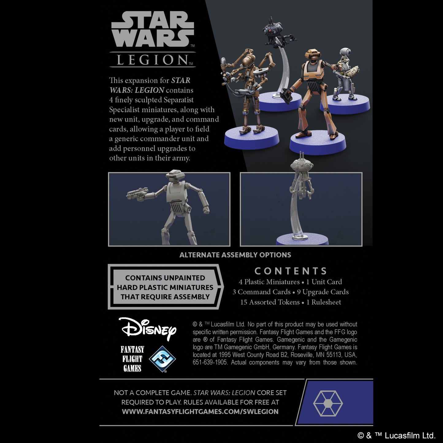 Star Wars: Legion - Separatist Specialist Personnel