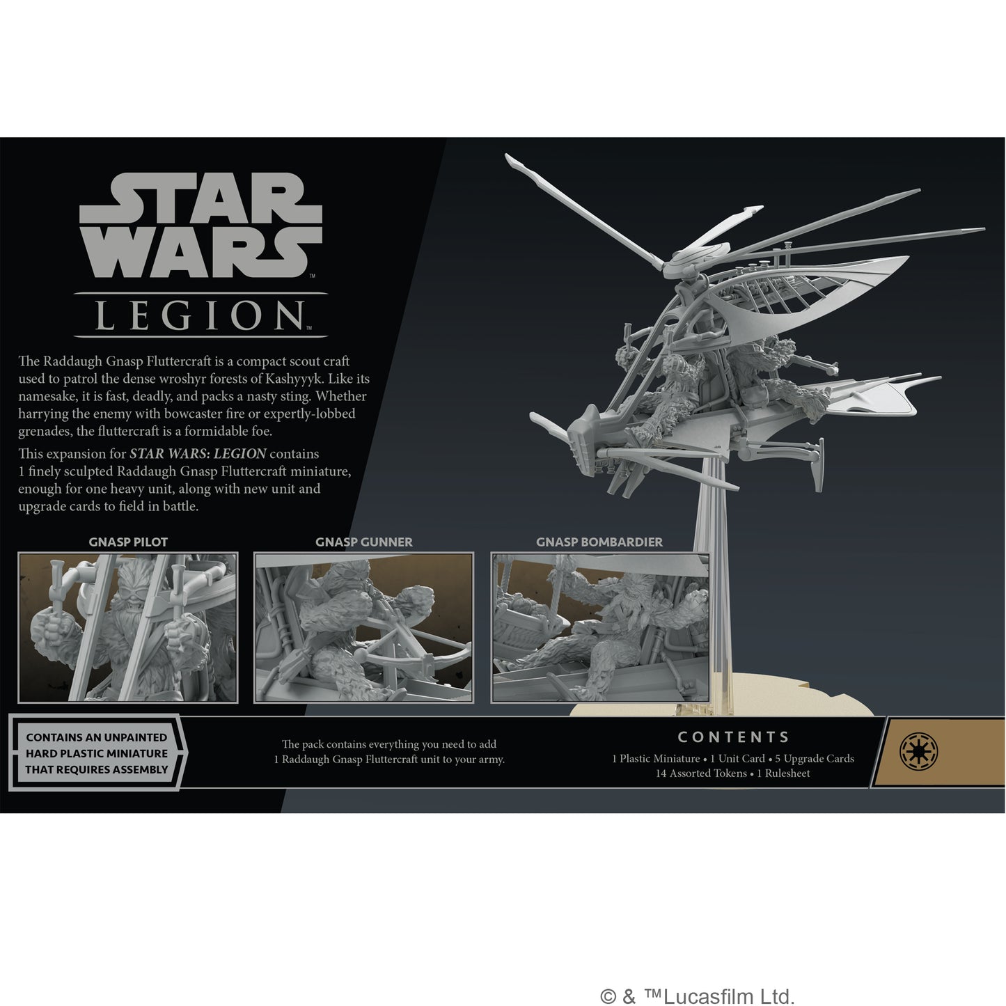 Star Wars: Legion - Raddaugh Gnasp Fluttercraft Unit Expansion